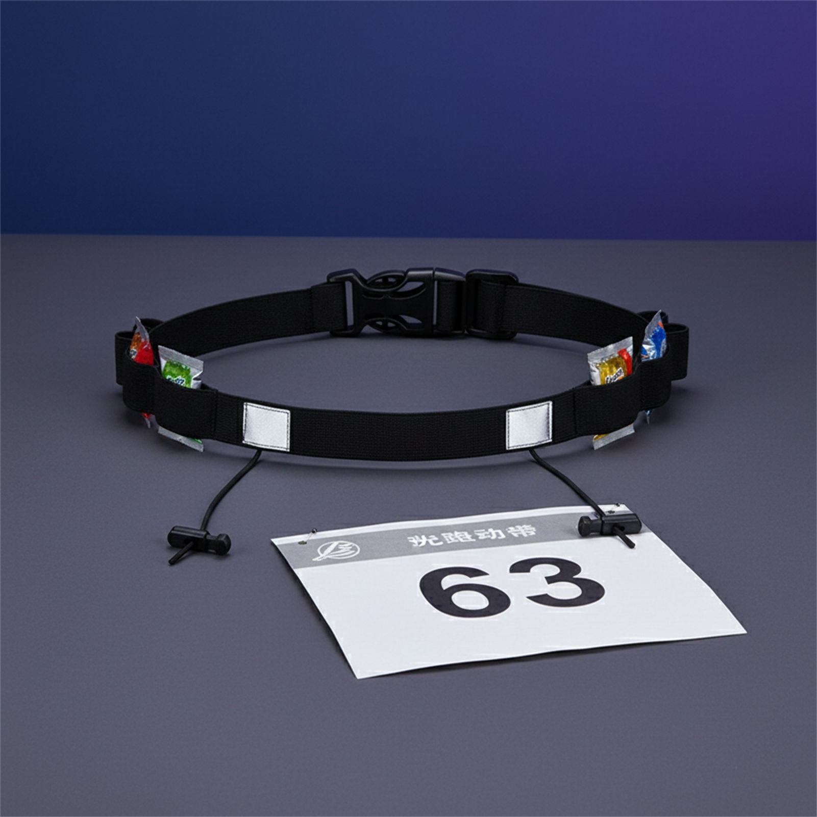 Race Bib - حزام عاكس للضوء لسباقات الترياتلون والجري