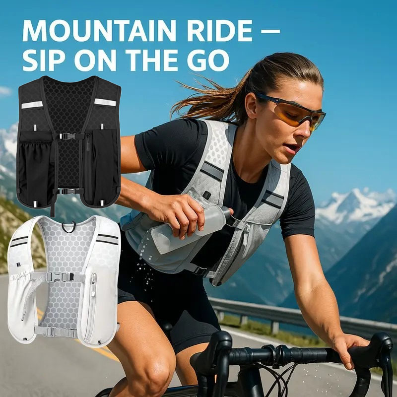 Hydration Vest - حقيبة ظهر رياضية خفيفة الوزن مقاومة