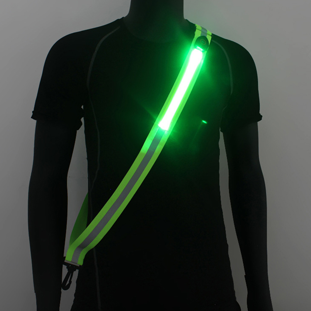 Running Visibility Gear - حزام عاكس LED عالي الوضوح قابل